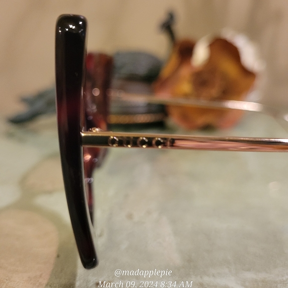 Gucci Oversized Square Havanah Pink Butterfly Sunnglases GG0453 Luxury #53 main image 14